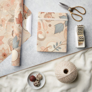 Faltpapier für die Herbstatmosphäre Geschenkpapier