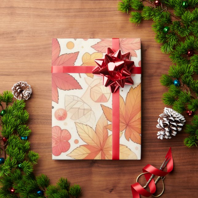 Faltpapier für die Herbstmapselblattverpackung Geschenkpapier (Feiertagsgeschenk)