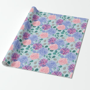 Faltpapier mit Blumenmuster Geschenkpapier