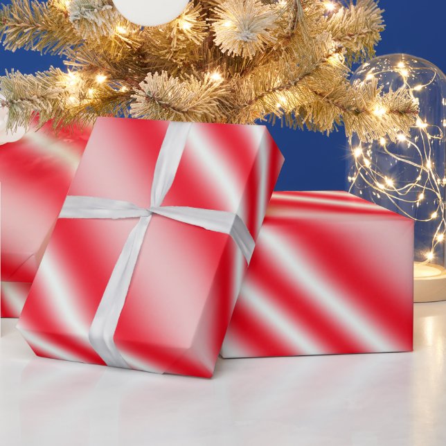 Faltpapier mit rotem und weißem Candy Cane Geschenkpapier (Feiertage)