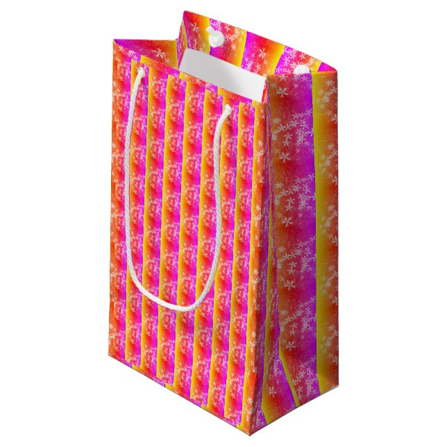 Faltpapier "Prism Pattern" Kleine Geschenktüte (Vorderseite Schrägansicht)