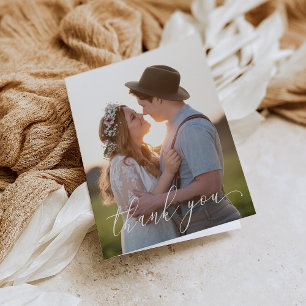 Faltschachtel Danke Karte - Weiße Schrift