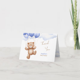 Faltschachtel Dankeschön Karte für eine Babydusche