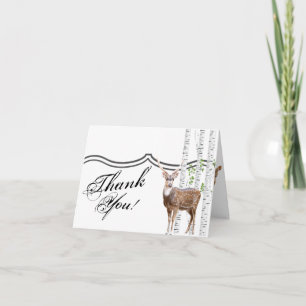 Faltschachtel Dankeschön Karte XMASDeer Doe Woodla