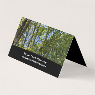 Faltschachtel für Tree Service-Visitenkarten Visitenkarten