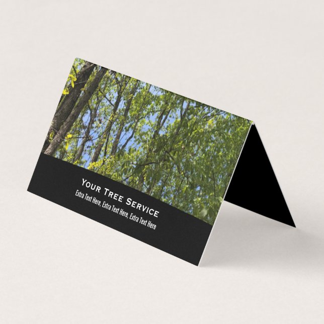 Faltschachtel für Tree Service-Visitenkarten Visitenkarten (Vorderseite)