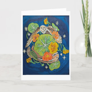 Faltt Danke Kartenuhu und Chipmunk