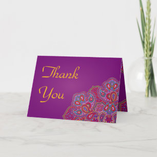 Faltt Dankeschön Card Lila Palace Indien Dankeskarte
