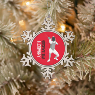 Faltung Schneeflocken Zinn-Ornament