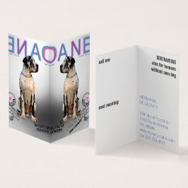 Faltzeitschrift Stil Großer Dan Visitenkarten