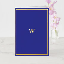 Falzkarte für das Real Gold Foil Monogramm