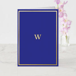 Falzkarte für das Real Gold Foil Monogramm