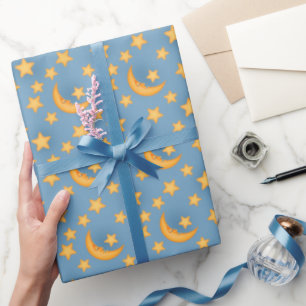 Falzmond und Sternenverpackungspapier Geschenkpapier