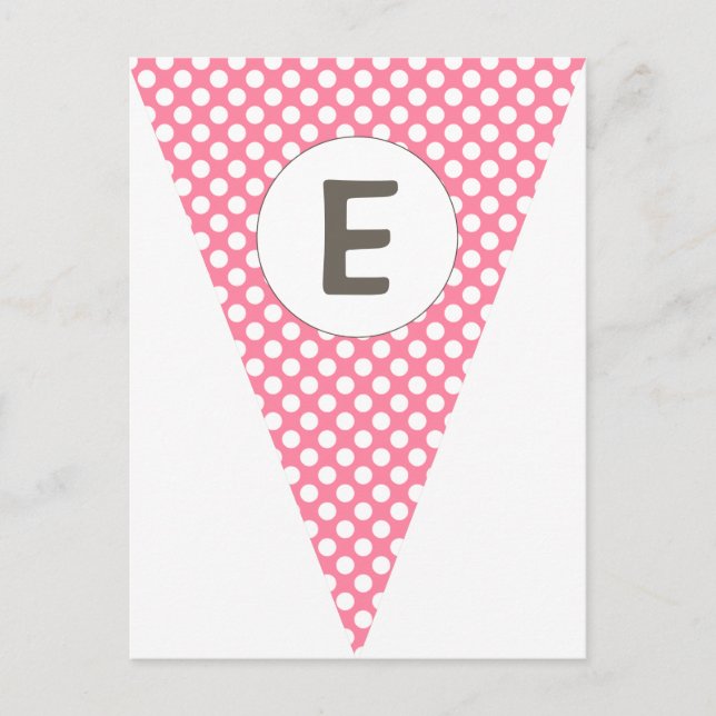 Falzstreifen und Polka-Dot individuell anpassbare  Postkarte (Vorderseite)