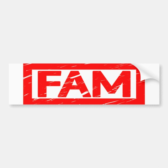 Fam Briefmarke Autoaufkleber (Vorne)