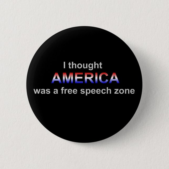 fAmerica Redefreiheit-Zonenknopf Button (Vorderseite)