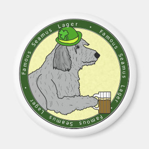 Fameux Seamus Lager Irish Wolfhound Magnet