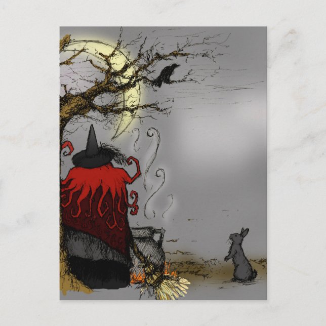 FAMILIAR HALLOWEEN POSTKARTE (Vorderseite)