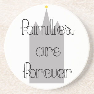 Familiare Forever Mormon Lds Temple Sandstein Untersetzer
