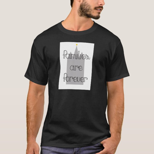 Familiare Forever Mormon Lds Temple T-Shirt (Vorderseite)