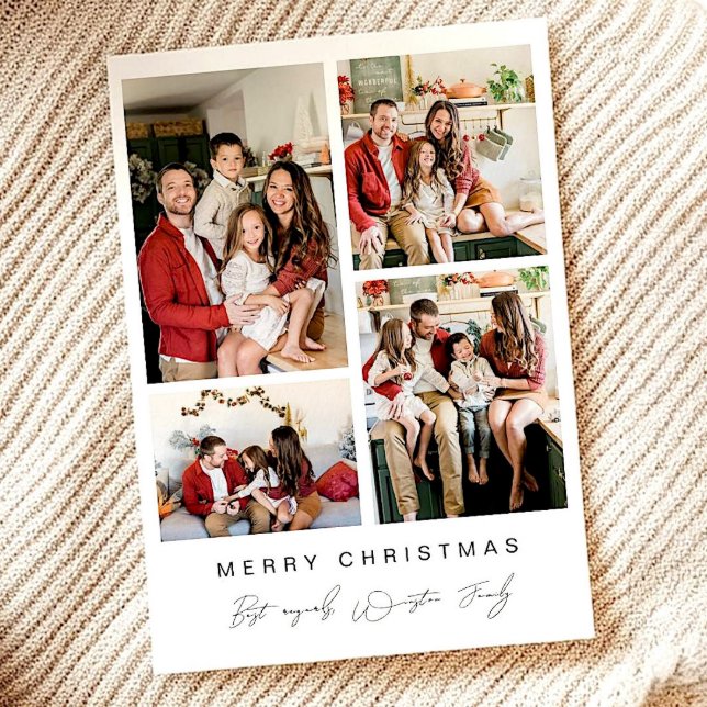 Familiäre Foto Collage Feierliche Weihnachten (Von Creator hochgeladen)