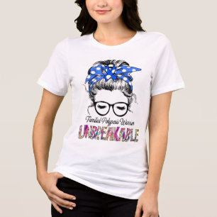 Familiäre Polyposis-Sensibilisierungskampagne Werb Tri-Blend Shirt
