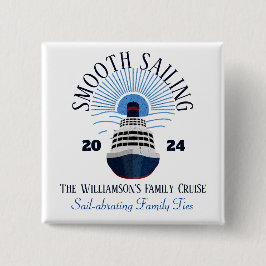 Familiäres Matching Cruise Vacation Name & Year Button