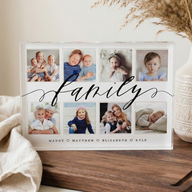 Familiäres Speicherfoto Collage Keepake Fotoblock (Family Memory Photo Collage Keepsake)