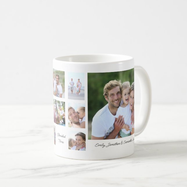 Familie 12 - Name der Anführungszeichen für Fotoco Kaffeetasse (VorderseiteRechts)