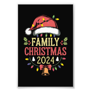 Familie 2024 Weihnachts-Matching Outfits Team Sant Fotodruck