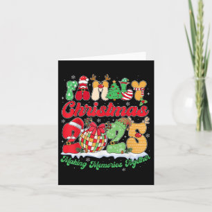 Familie 2025 Weihnachtsmannschaft Santa Elf Squad Karte