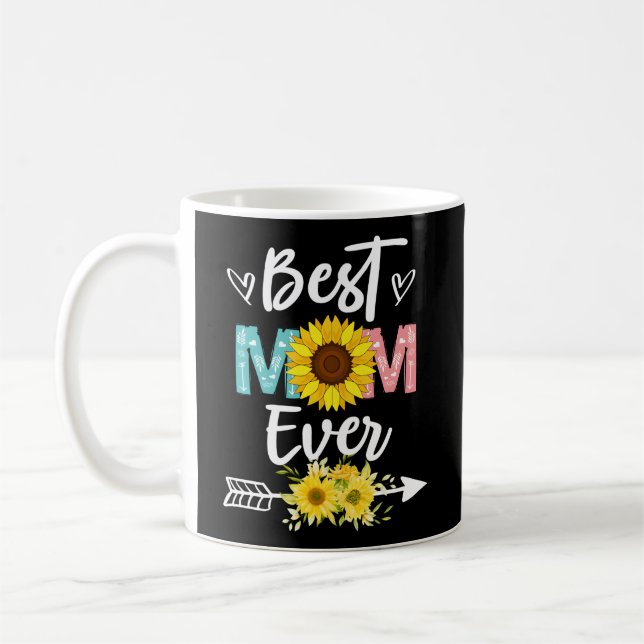 Familie 365 Beste Mama je Muttertag Kaffeetasse (Links)