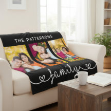 Familie 3 Foto Vorlage Personalisierte Schrift