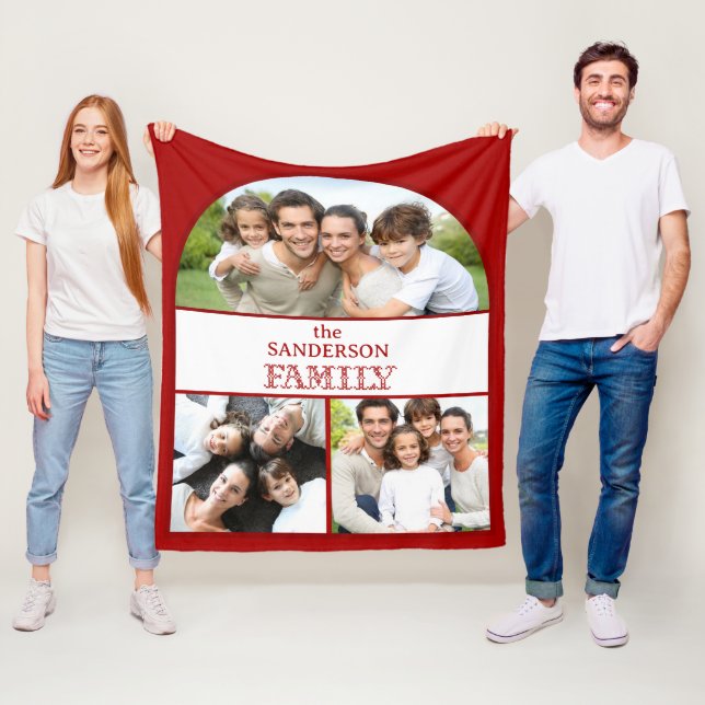 Familie 3 Fotomaterial Fleece Blanket (Beispiel)