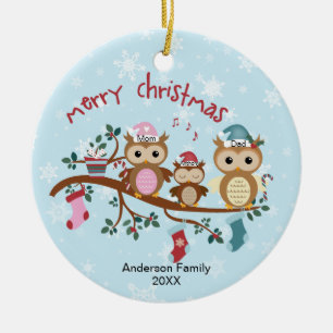 Familie 3 Schüssel Weihnachten Keramik Ornament