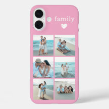 Familie 6 Foto Pink