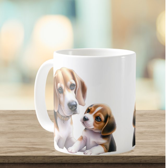 Familie Beagel Kaffeetasse (Von Creator hochgeladen)