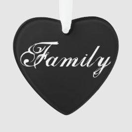 "Familie bedeutet" Herzdekoration Ornament