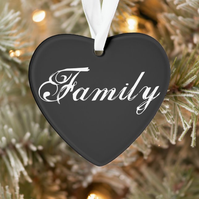 "Familie bedeutet" Herzverzierung 2020 Ornament (Baum)