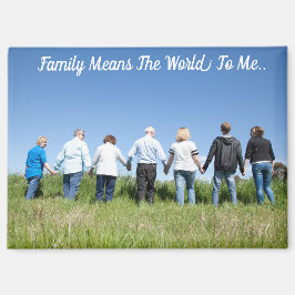 Familie bedeutet mir die Welt. Magnet