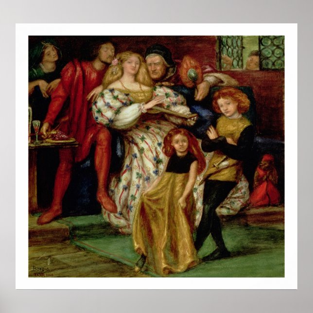 Familie Borgia, 1863 Poster (Vorne)