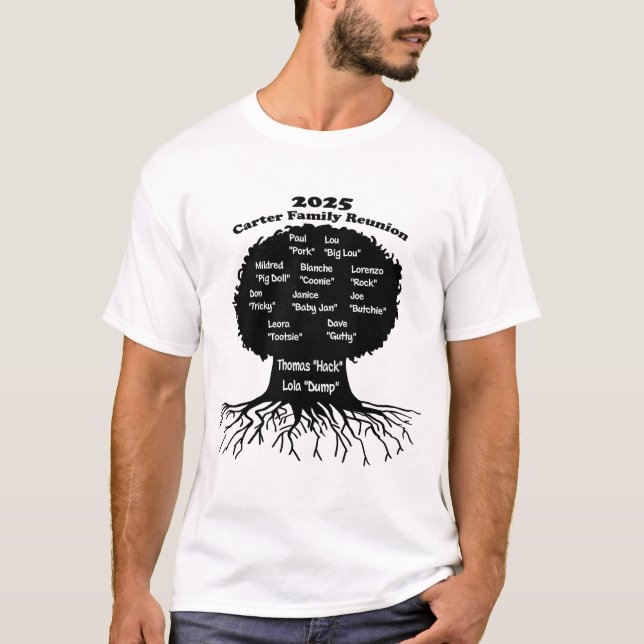 Familie Carter 2025 T-Shirt (Vorderseite)