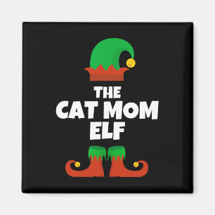 Familie Cat Mama Elf Weihnachten Matching Pj Pajam Magnet