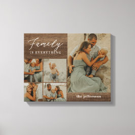 Familie Collage Rustikale moderne, maßgeschneidert Leinwanddruck