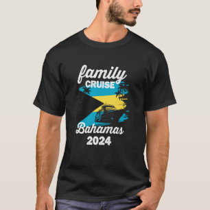 Familie Cruise Bahamas Flag Urlaub Bahamia T-Shirt