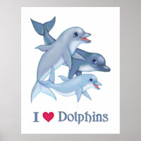 Familie Delphinen Schwimmen