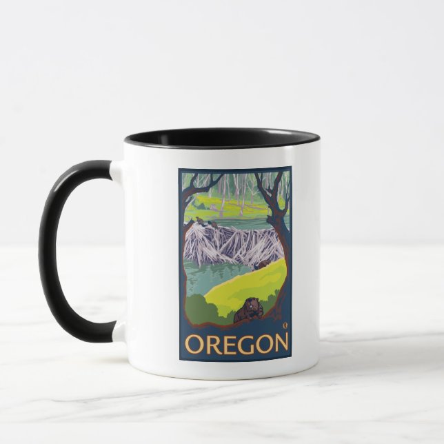 Familie der Biber Tasse (Links)