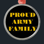 Familie der Ornament-Proud-Armee Silbernes Ornament<br><div class="desc">Familie der Ornament-Proud-Armee</div>