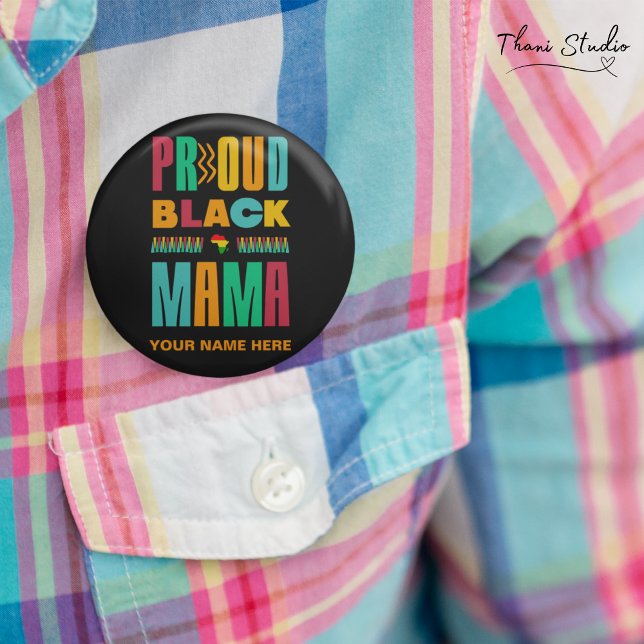 Familie der Proud Black Mama Black History Mons Button (Von Creator hochgeladen)