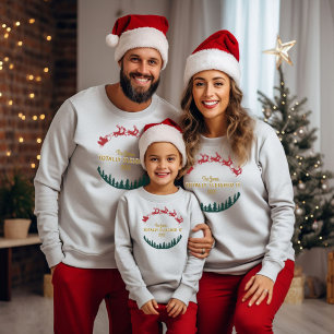 Familie, die Personalisierte Namen/Jahr vereint Hoodie